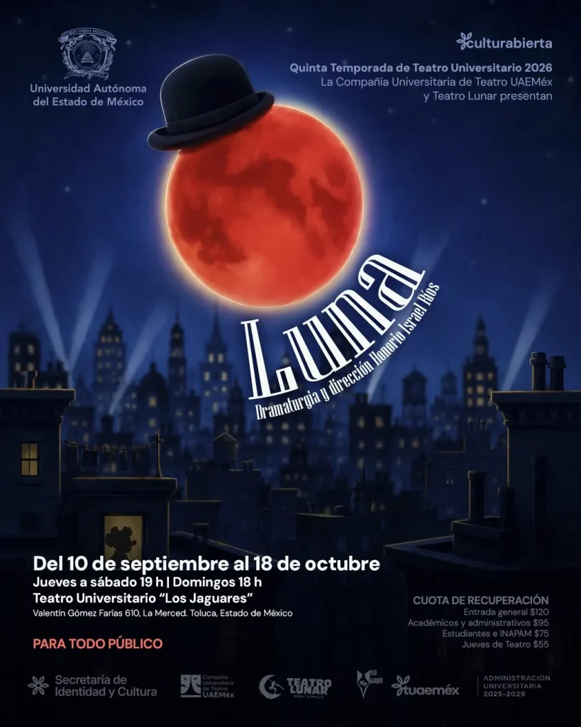 Cartel de Quinta Temporada de Teatro Universitario 2026