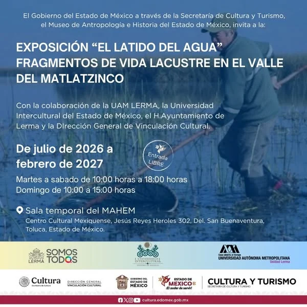 Cartel de EXPOSICIÓN “EL LATIDO DEL AGUA”