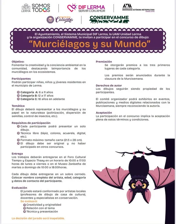 Cartel de “Murciélagos y su Mundo”